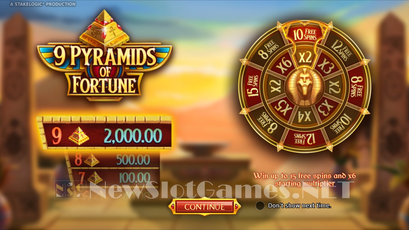 9 Pyramids of Fortune  Slot Demo Image