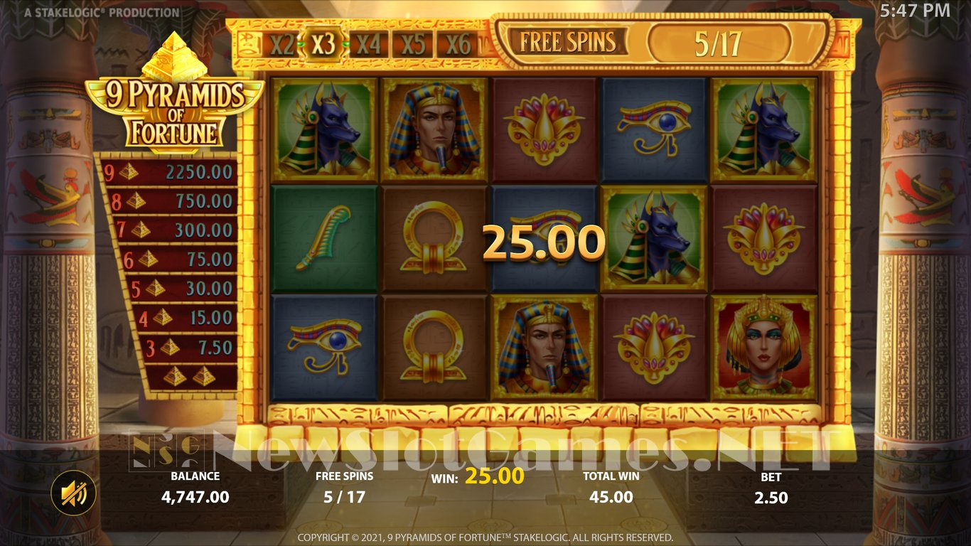 9 Pyramids of Fortune  Slot Slot Image in Demo - pic. 13