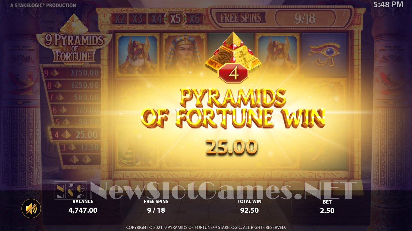 9 Pyramids of Fortune  Slot Slot Image in Demo - pic. 18