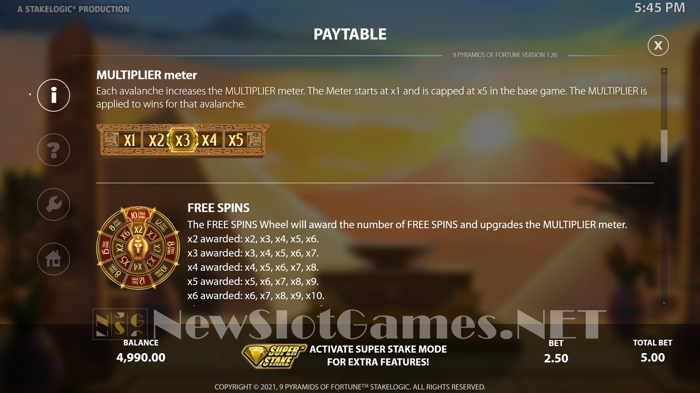 9 Pyramids of Fortune  Slot Slot Image in Demo - pic. 4