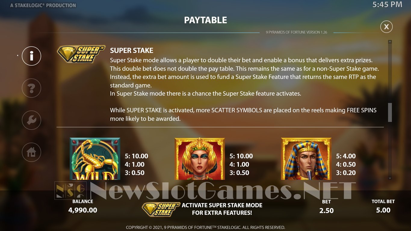 9 Pyramids of Fortune  Slot Slot Image in Demo - pic. 5