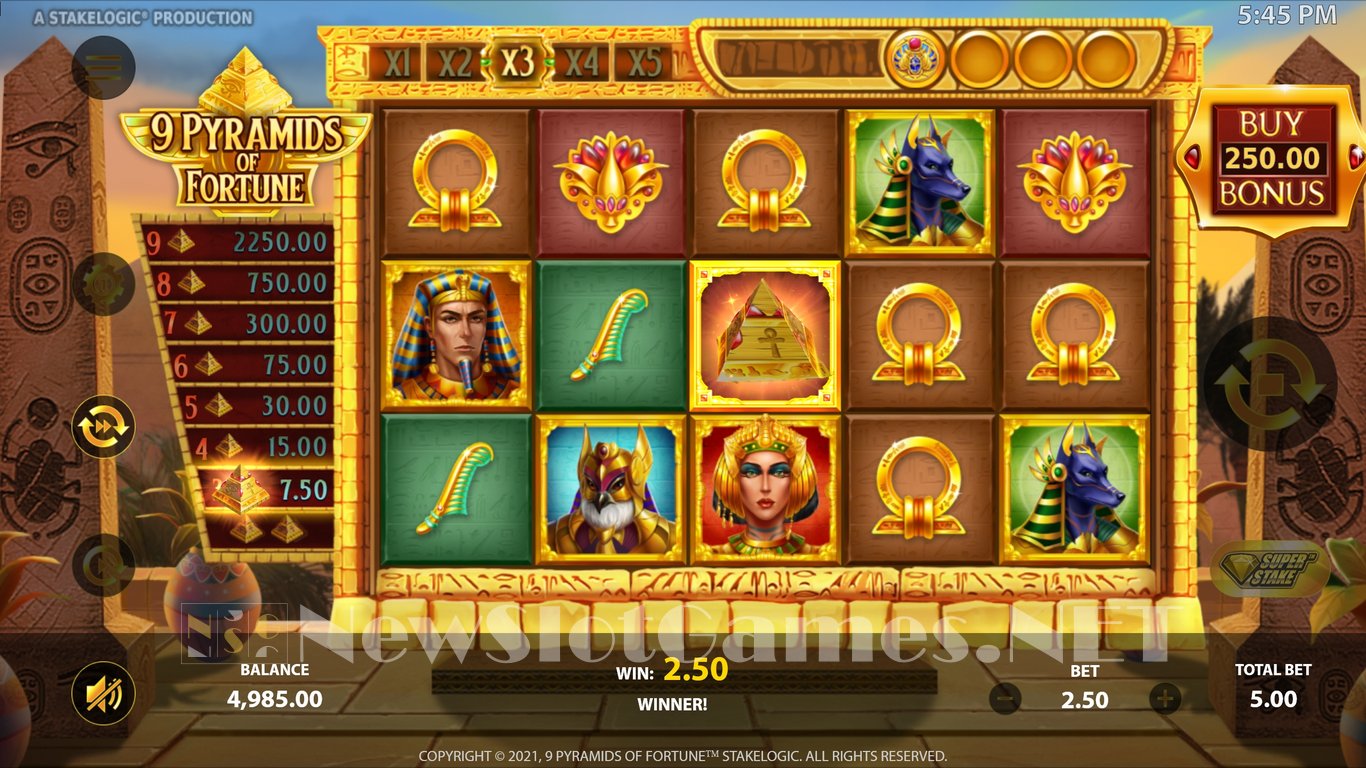 9 Pyramids of Fortune  Slot Slot Image in Demo - pic. 6
