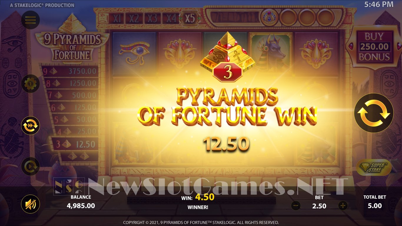 9 Pyramids of Fortune  Slot Slot Image in Demo - pic. 7