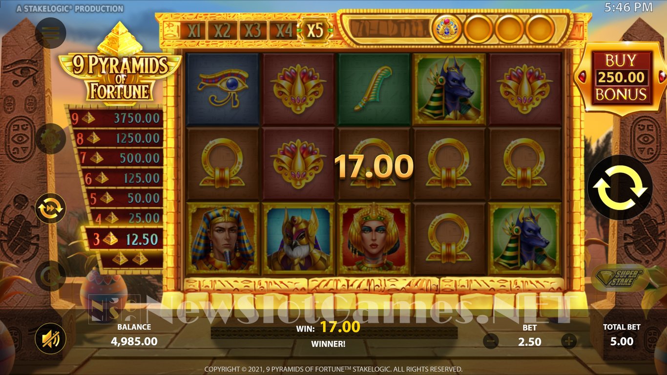 9 Pyramids of Fortune  Slot Slot Image in Demo - pic. 8