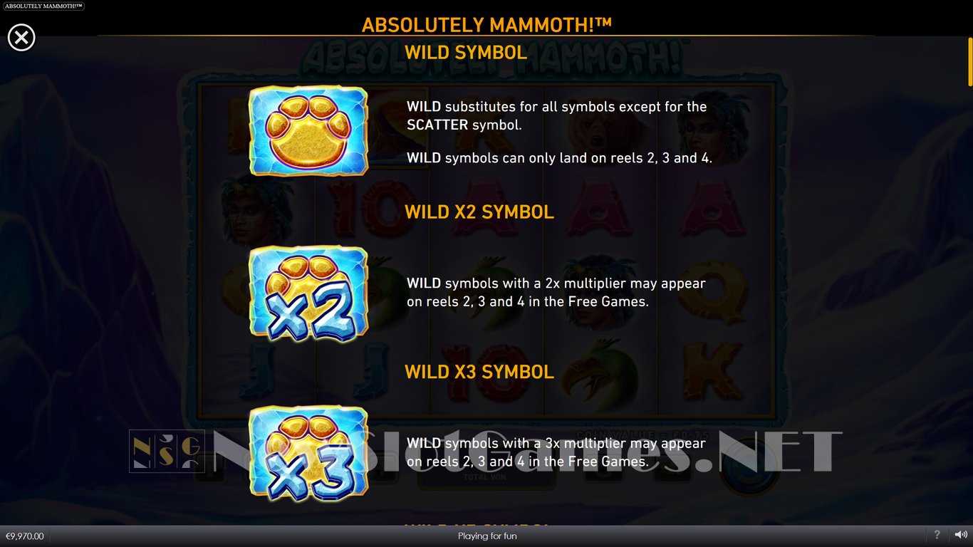 Absolutely Mammoth Slot Slot Image in Demo - pic. 2