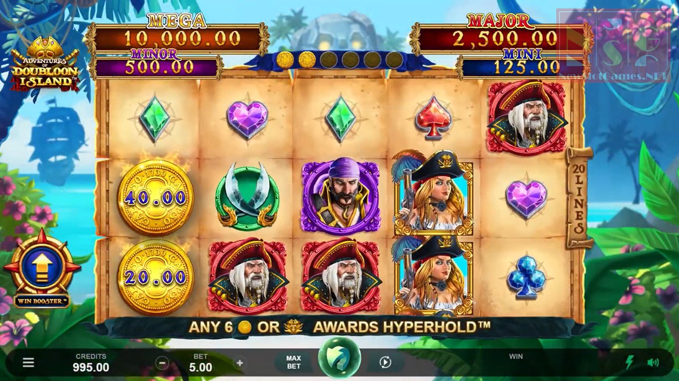 Adventures Of Doubloon Island Slot Demo Image