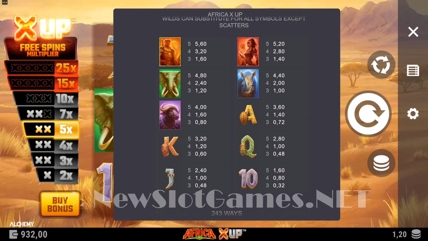 Africa X Up Slot Slot Image in Demo - pic. 6