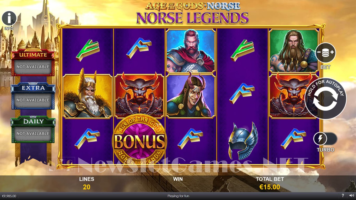 Age of the Gods Norse Norse Legends Slot Demo Image