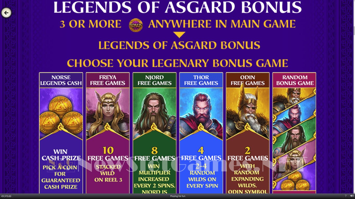 Age of the Gods Norse Norse Legends Slot Slot Image in Demo - pic. 2