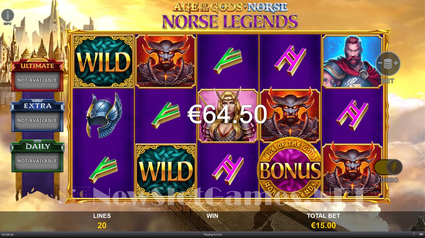 Age of the Gods Norse Norse Legends Slot Slot Image in Demo - pic. 3