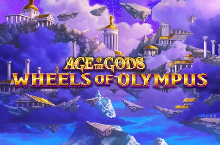 Age of the Gods Wheels of Olympus Slot Logo
