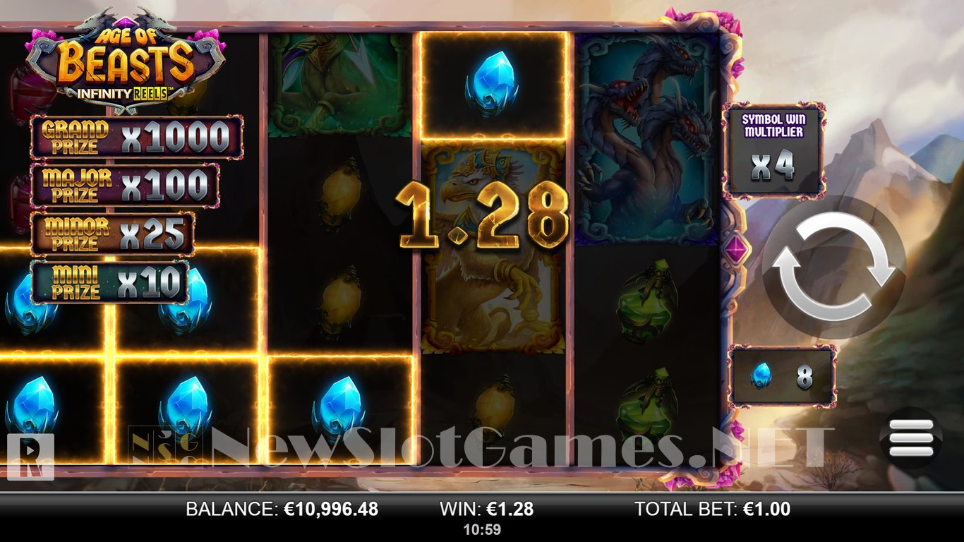 Age of Beasts Infinity Reels Slot Slot Image in Demo - pic. 10