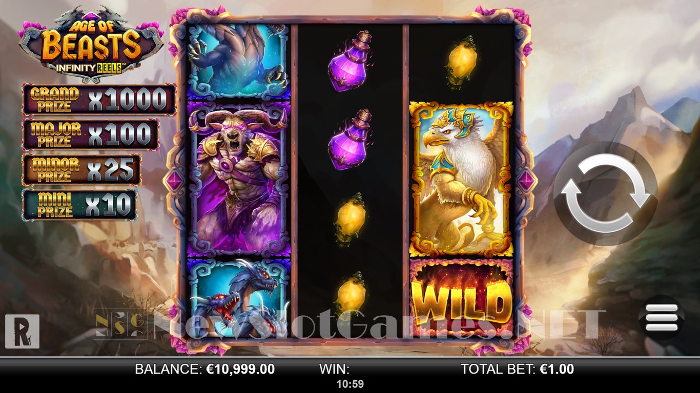 Age of Beasts Infinity Reels Slot Slot Image in Demo - pic. 2