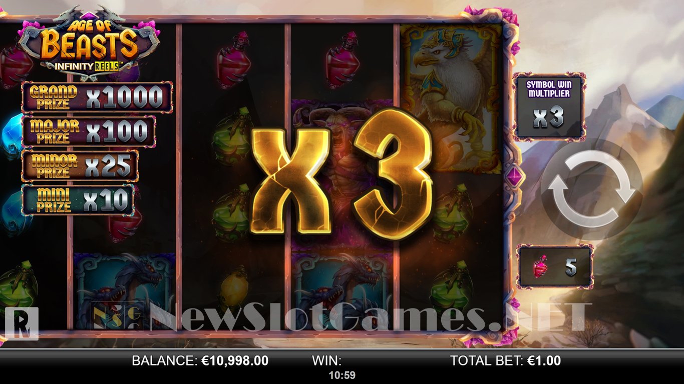 Age of Beasts Infinity Reels Slot Slot Image in Demo - pic. 3