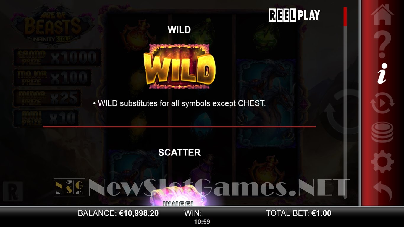 Age of Beasts Infinity Reels Slot Slot Image in Demo - pic. 5