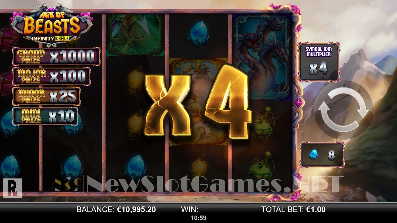 Age of Beasts Infinity Reels Slot Slot Image in Demo - pic. 9