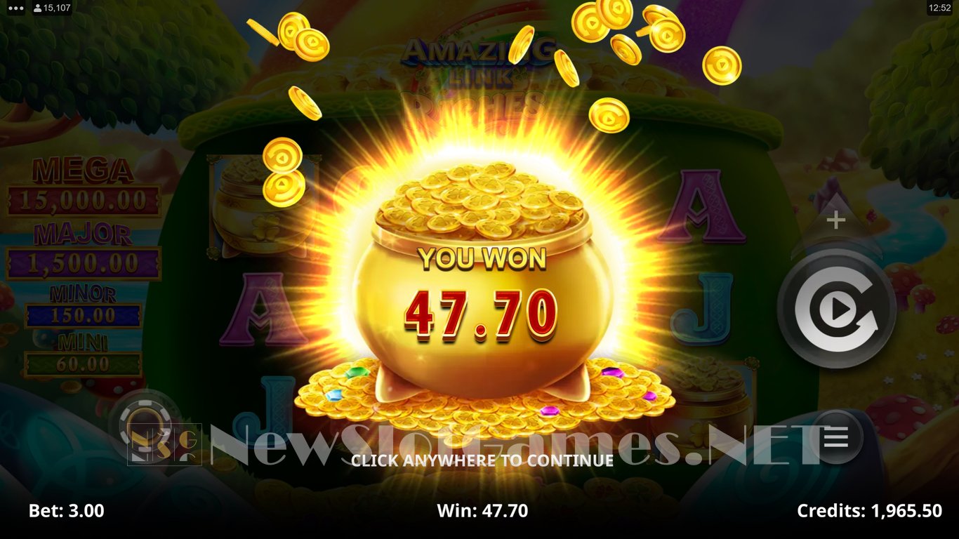 Amazing Link: Riches Slot Slot Image in Demo - pic. 10