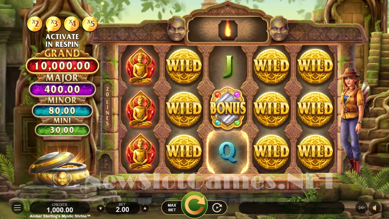 Amber Sterlings Mystic Shrine Slot Demo Image