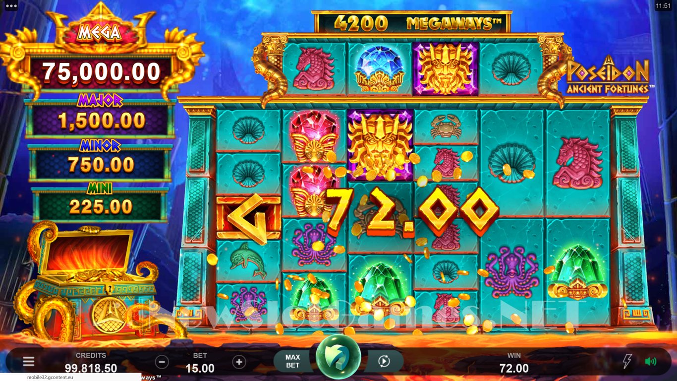 Ancient Fortunes: Poseidon Megaways  Slot Slot Image in Demo - pic. 3