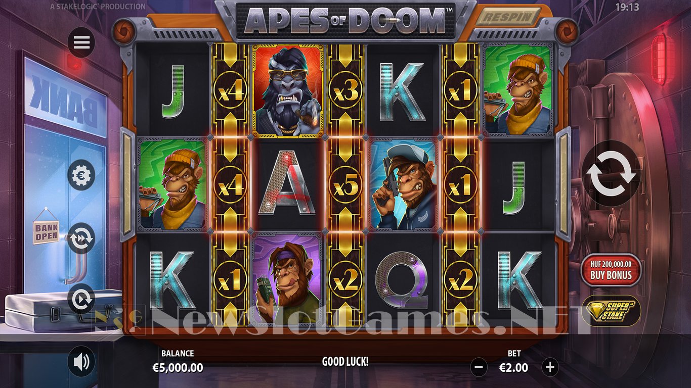Apes of Doom Slot Demo Image