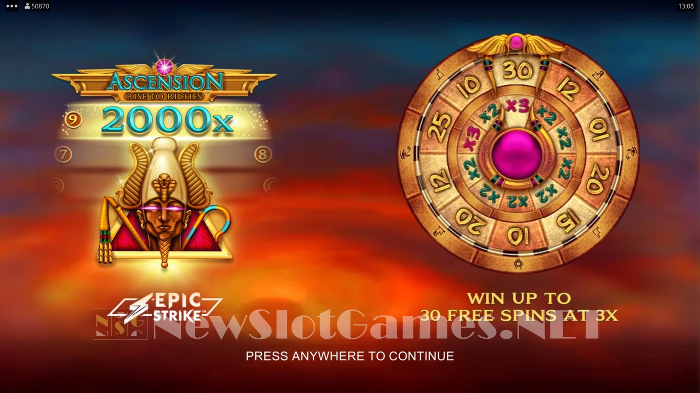 Ascension Rise to Riches Slot Demo Image