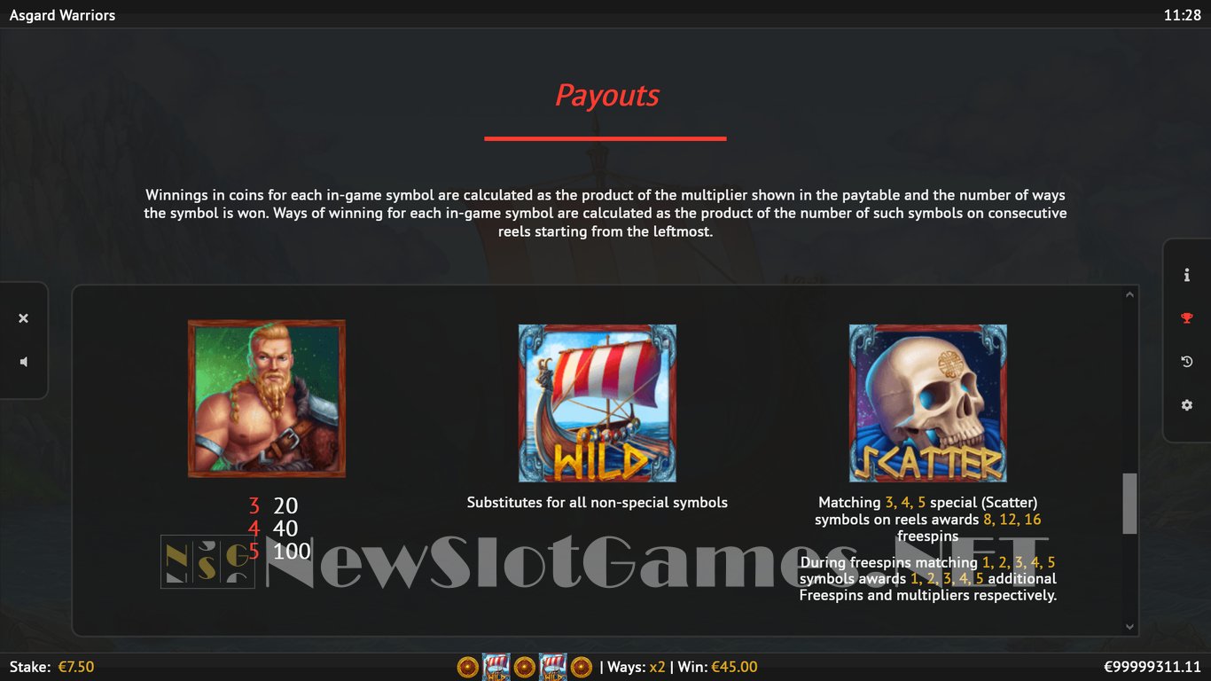 Asgard Warriors Slot Slot Image in Demo - pic. 3