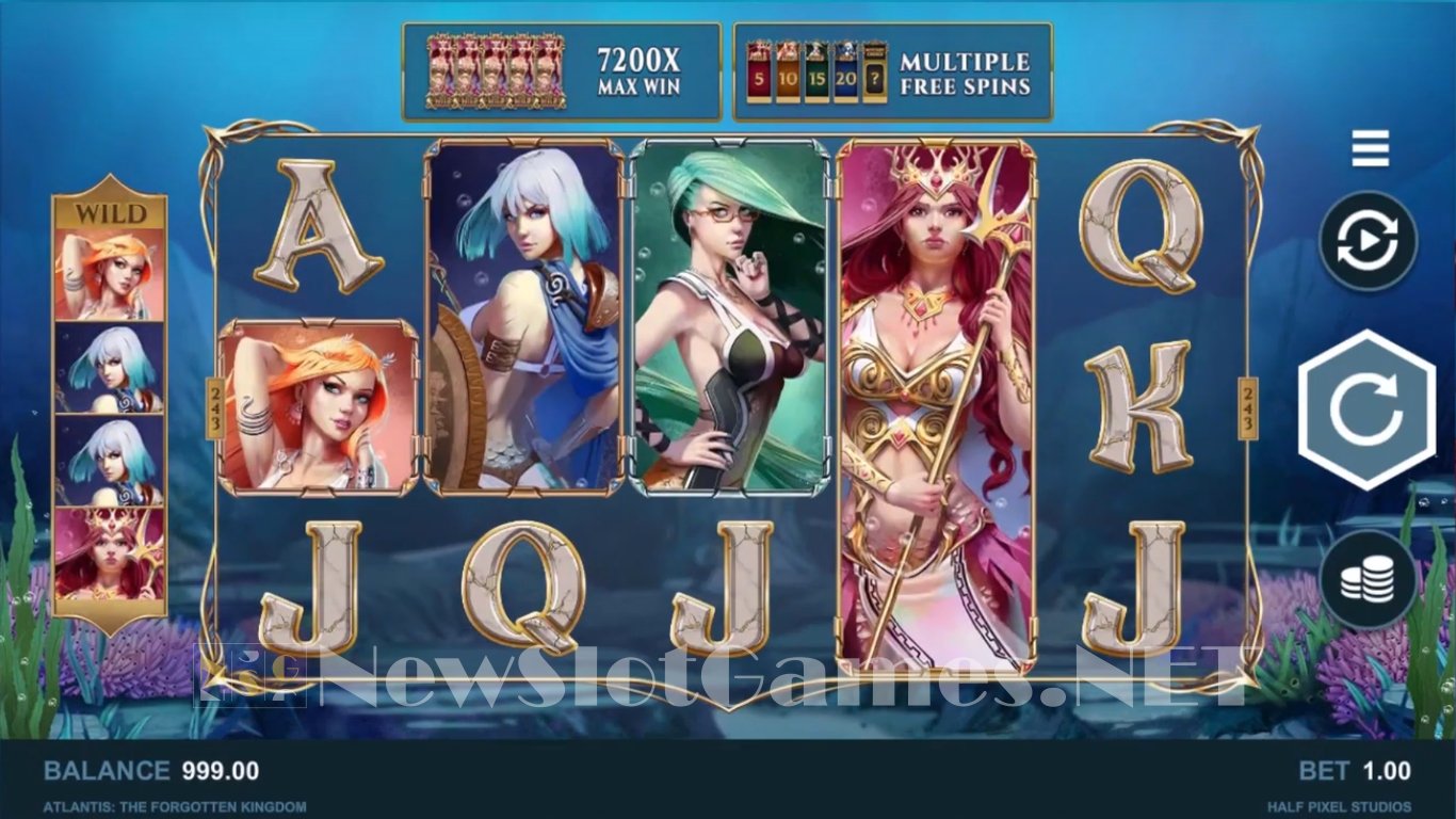Atlantis: The Forgotten Kingdom Slot Demo Image