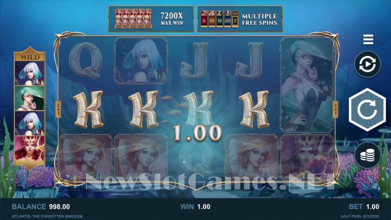 Atlantis: The Forgotten Kingdom Slot Review & Demo by Microgaming ...