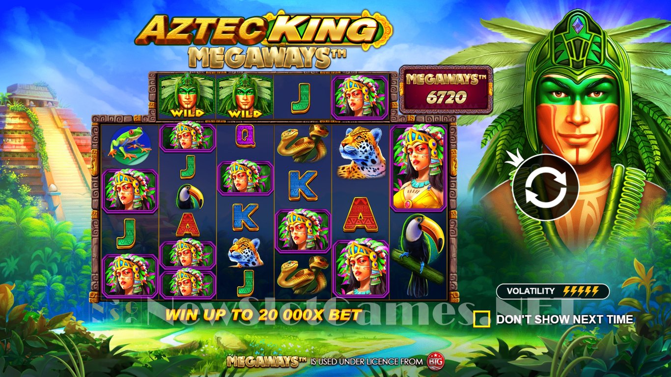 Aztec King Megaways Slot Demo Image