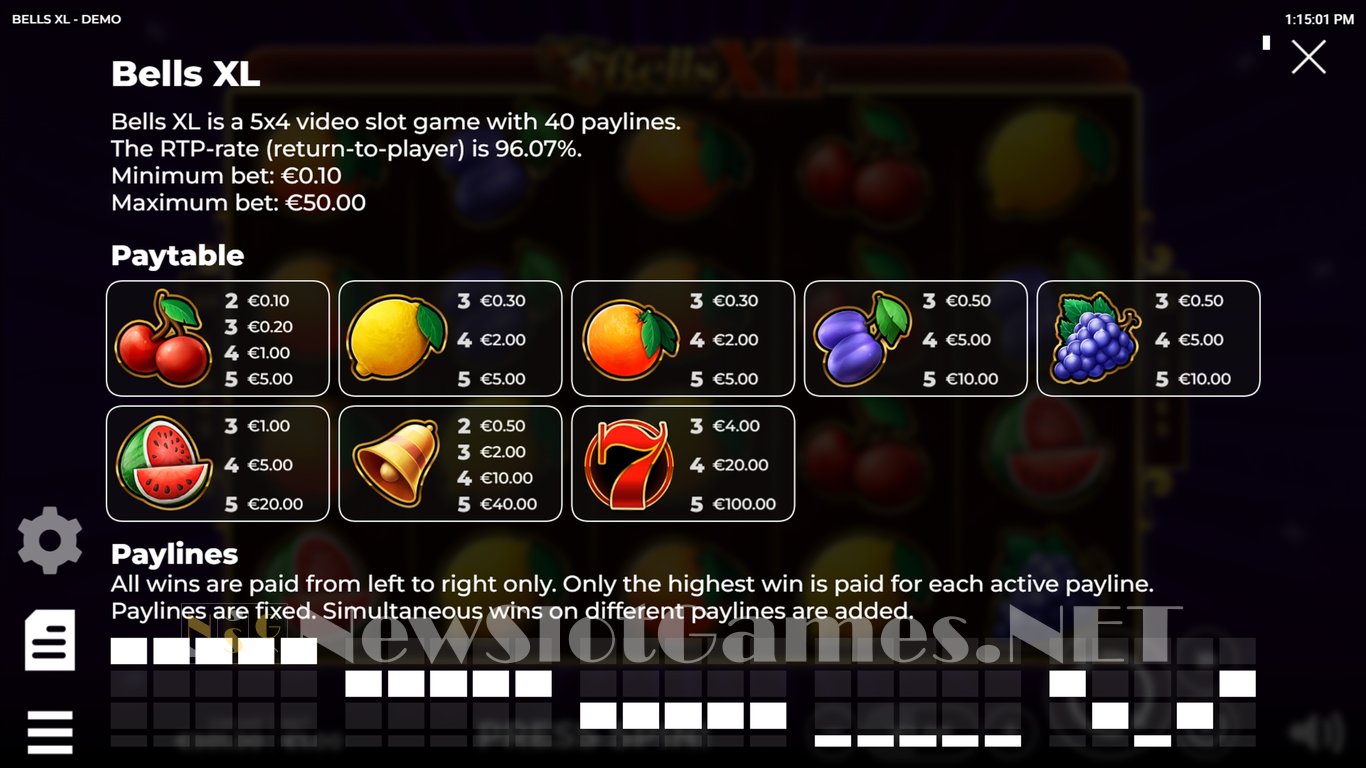 Bells XL Slot Slot Image in Demo - pic. 3