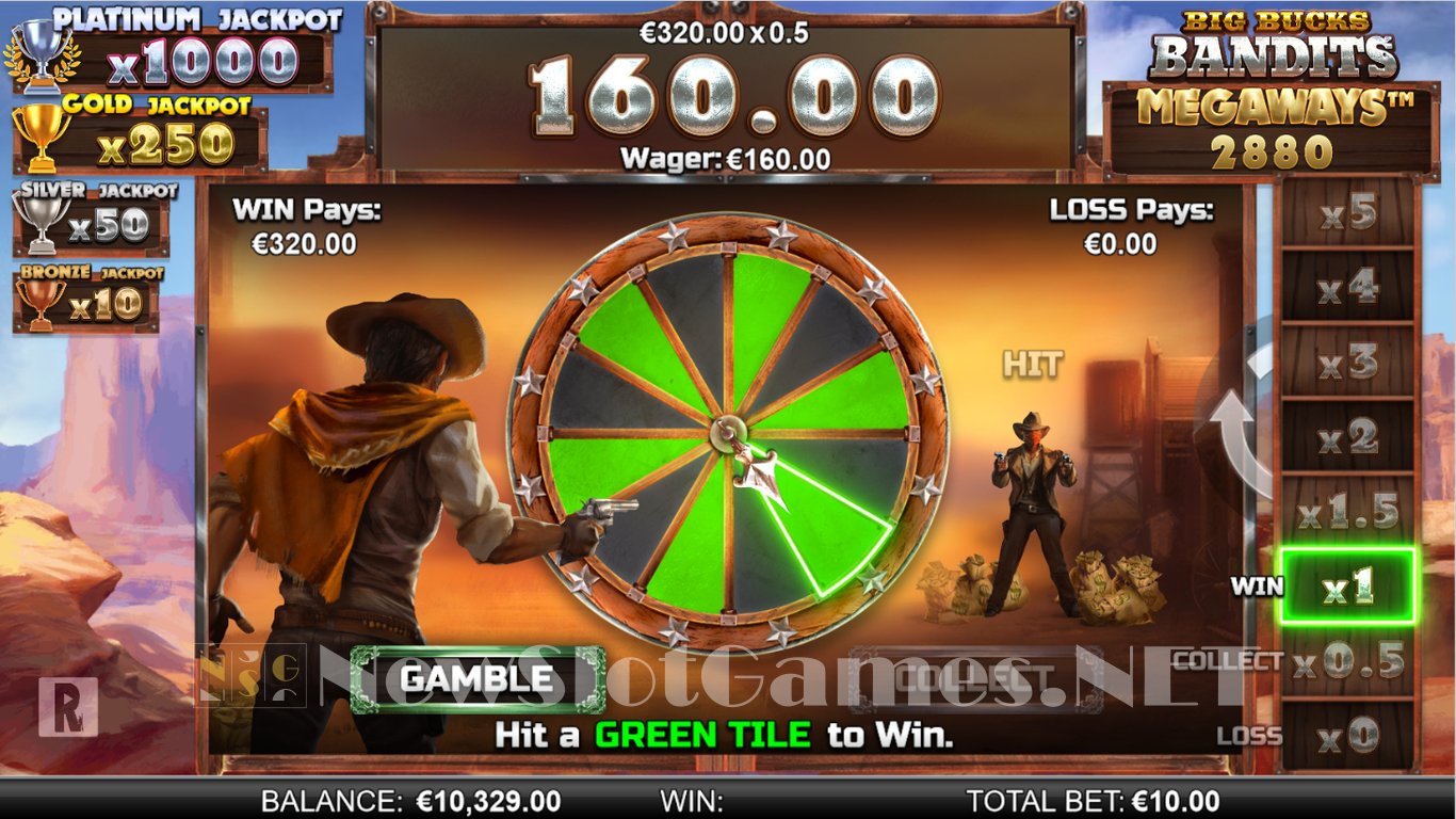 Big Bucks Bandits Megaways Slot Demo Image