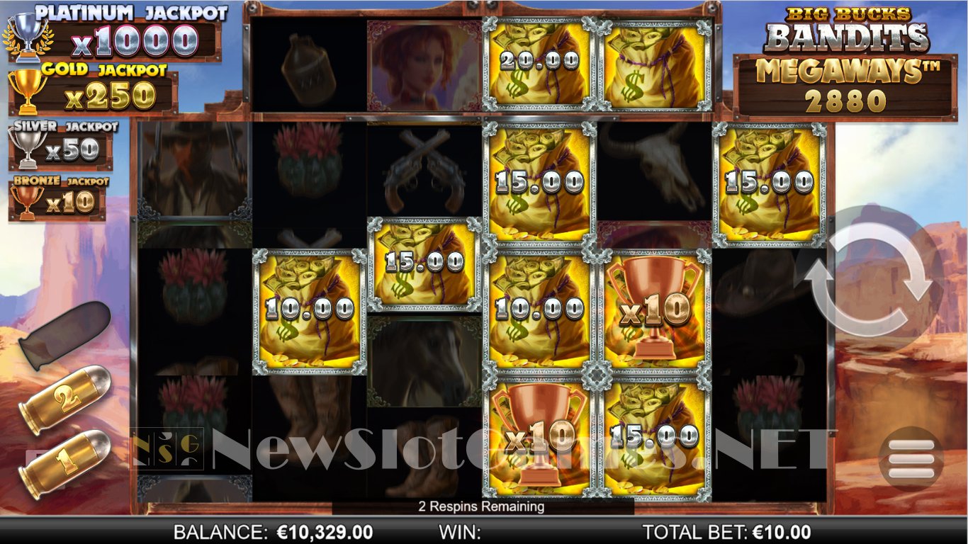 Big Bucks Bandits Megaways Slot Slot Image in Demo - pic. 3