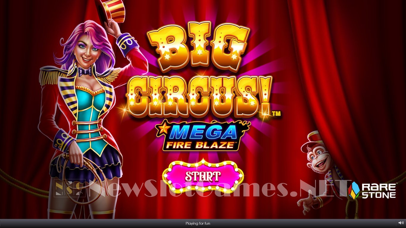 Mega Fire Blaze Big Circus Slot Demo Image