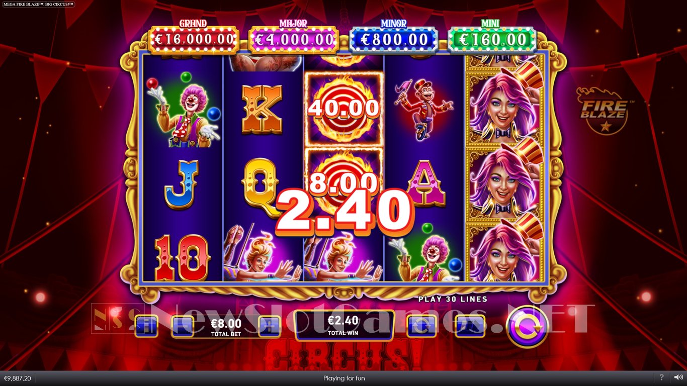 Mega Fire Blaze Big Circus Slot Slot Image in Demo - pic. 10