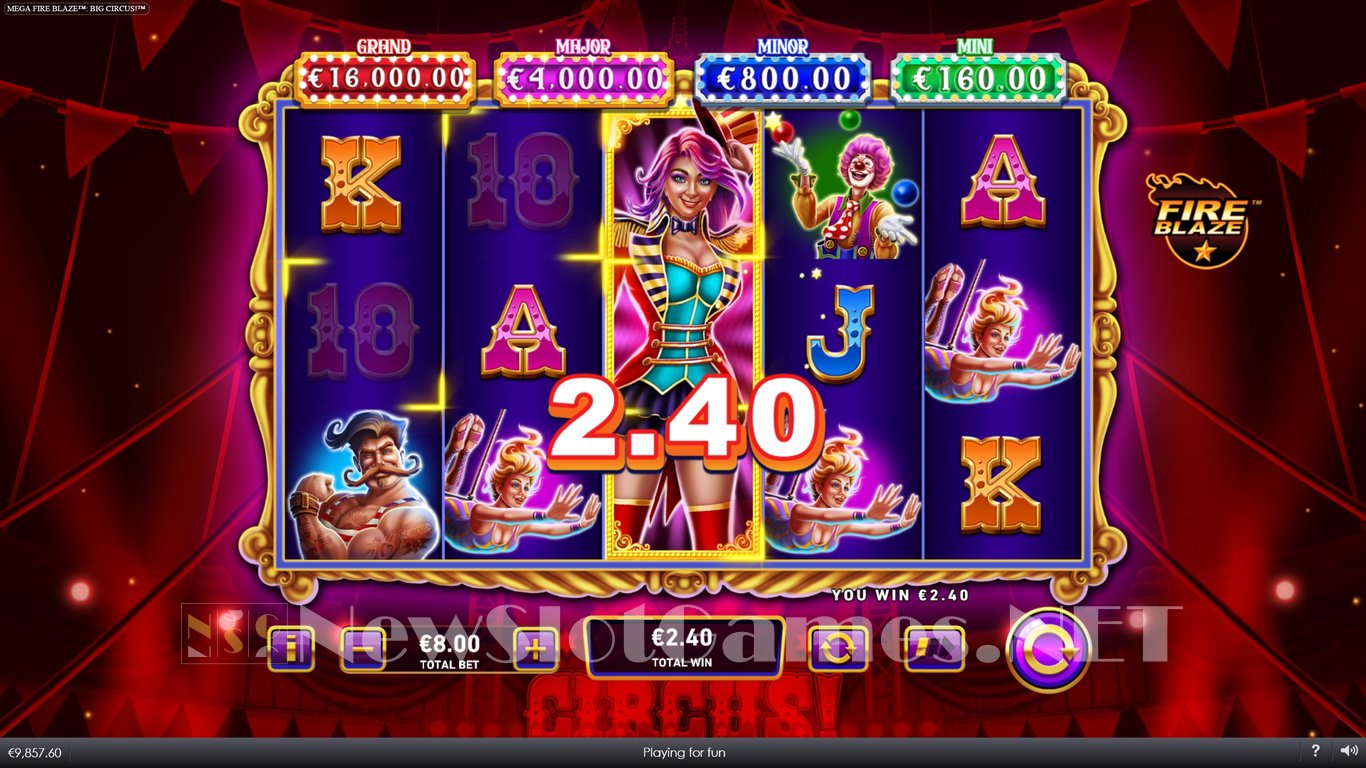 Mega Fire Blaze Big Circus Slot Slot Image in Demo - pic. 11