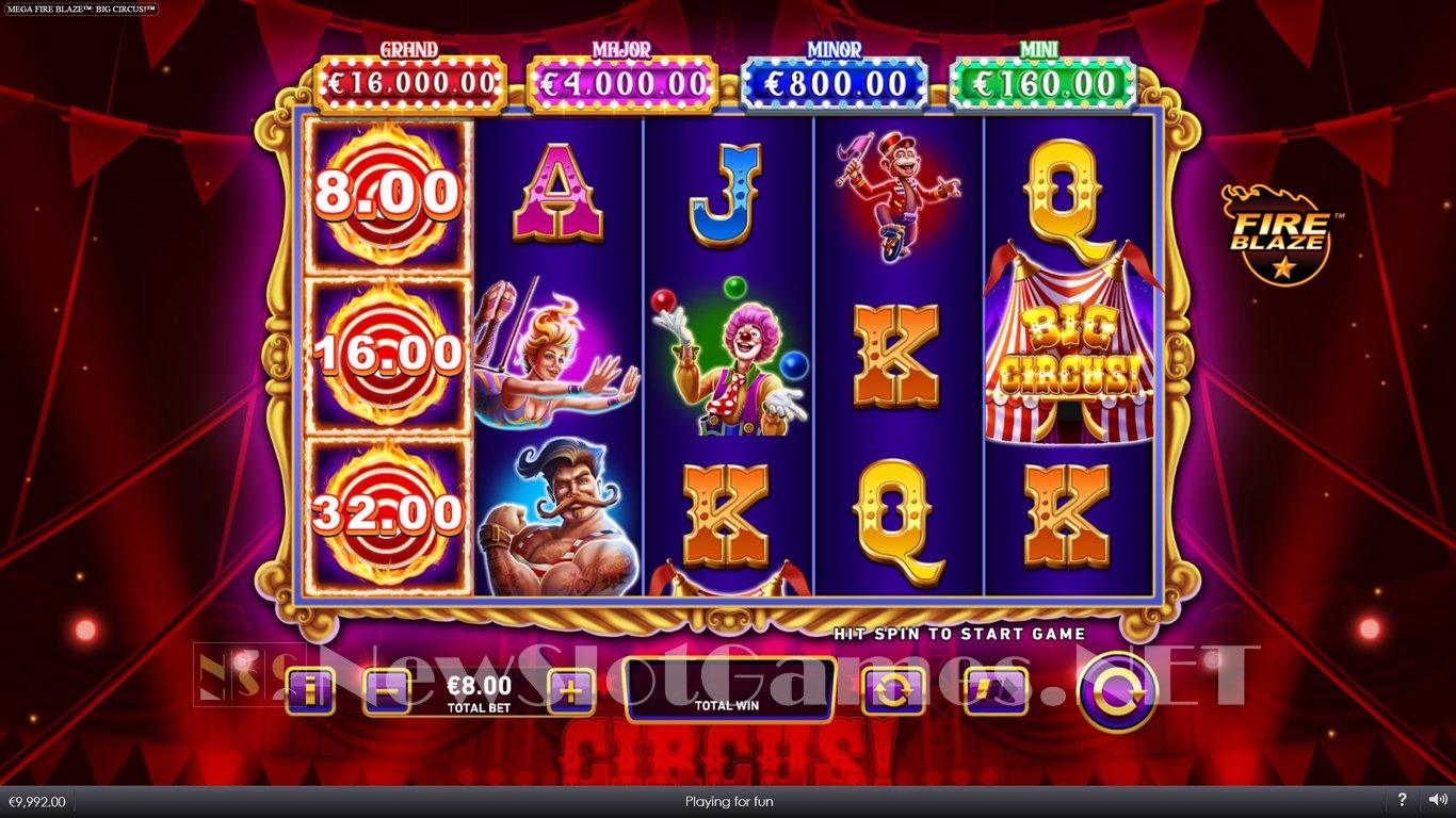 Mega Fire Blaze Big Circus Slot Slot Image in Demo - pic. 2