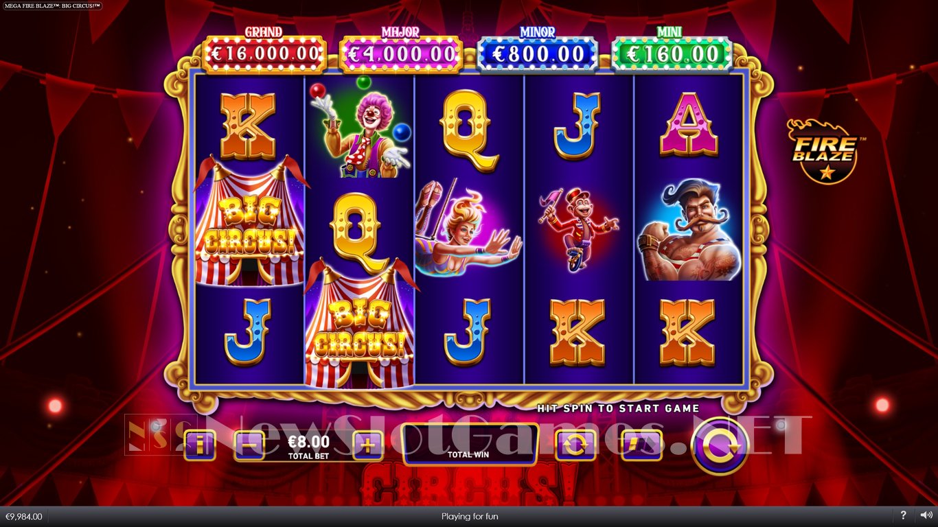 Mega Fire Blaze Big Circus Slot Slot Image in Demo - pic. 3