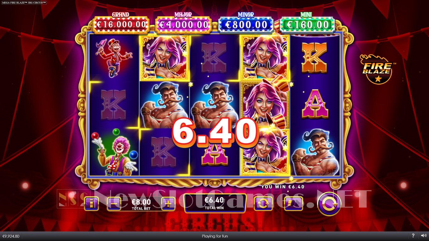 Mega Fire Blaze Big Circus Slot Slot Image in Demo - pic. 9