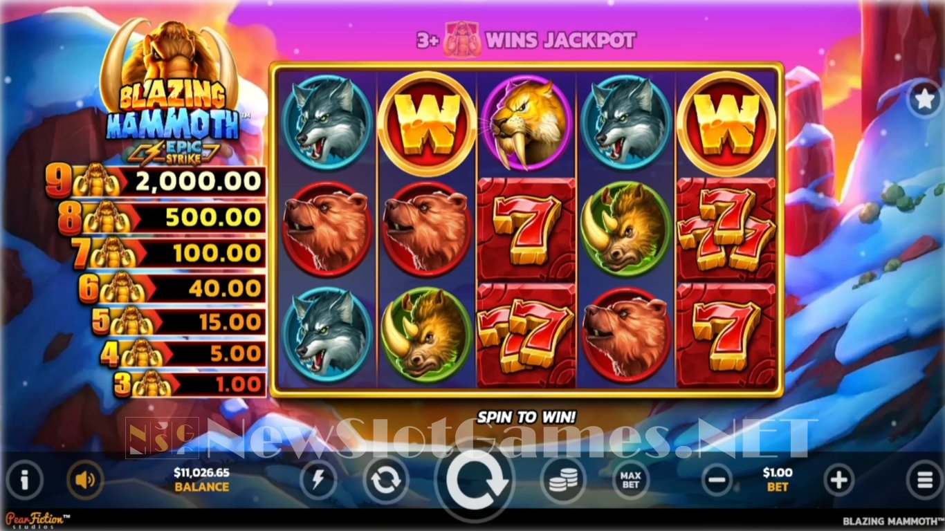 Blazing Mammoth Slot Demo Image