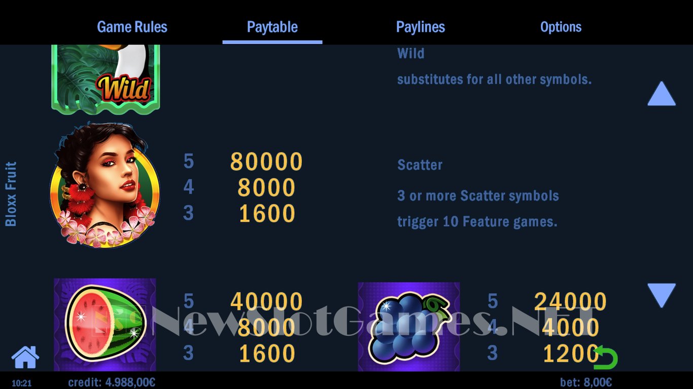 Bloxx Fruit Slot Slot Image in Demo - pic. 5