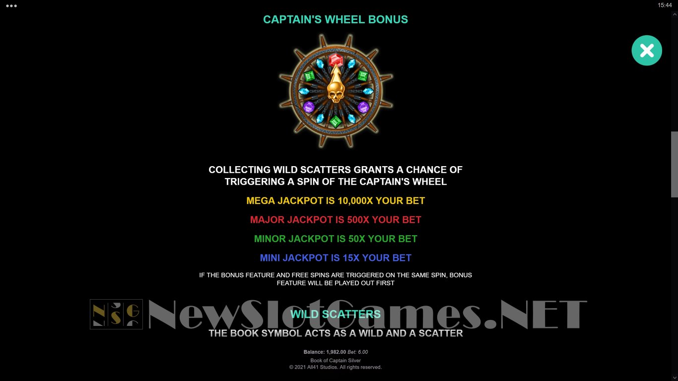 Book of Captain Silver Slot Slot Image in Demo - pic. 4
