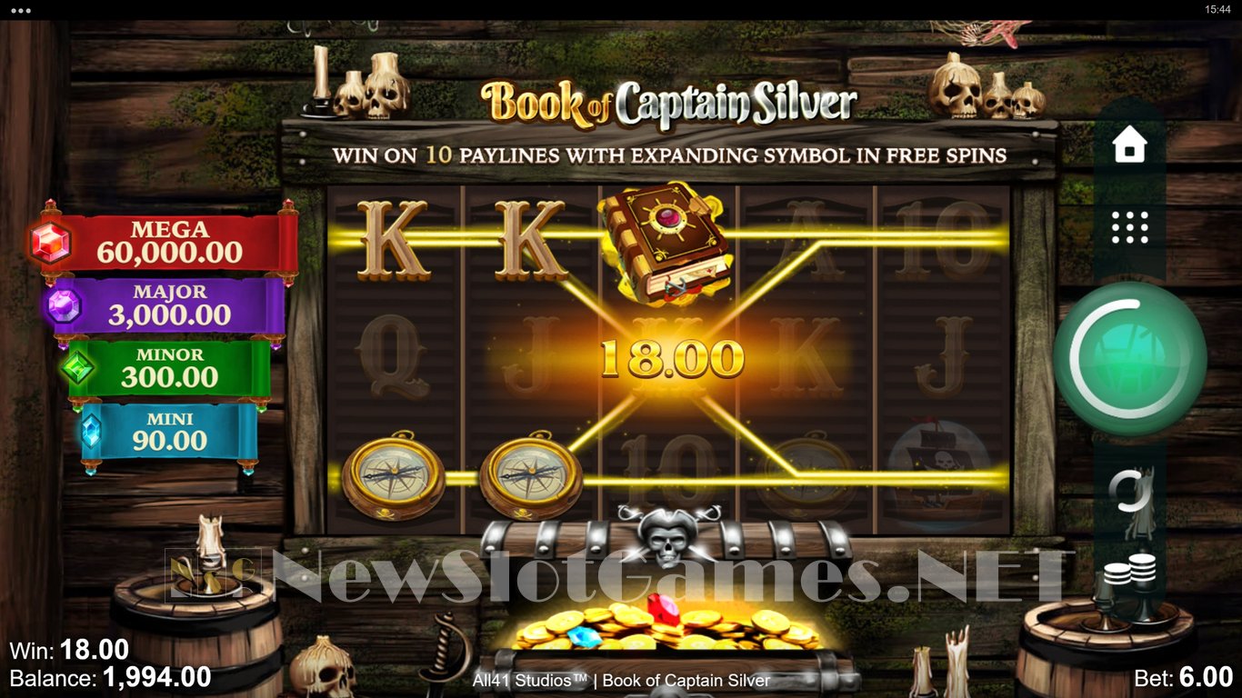 Book of Captain Silver Slot Slot Image in Demo - pic. 5