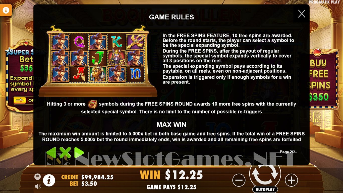Book of Fallen Slot Slot Image in Demo - pic. 5