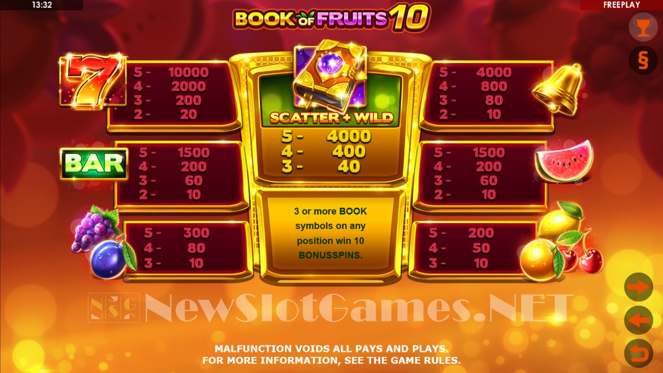 Book of Fruits 10 Slot Slot Image in Demo - pic. 2