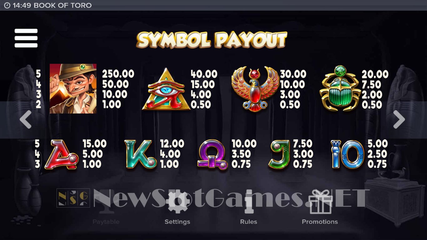 Book of Toro Slot Slot Image in Demo - pic. 7