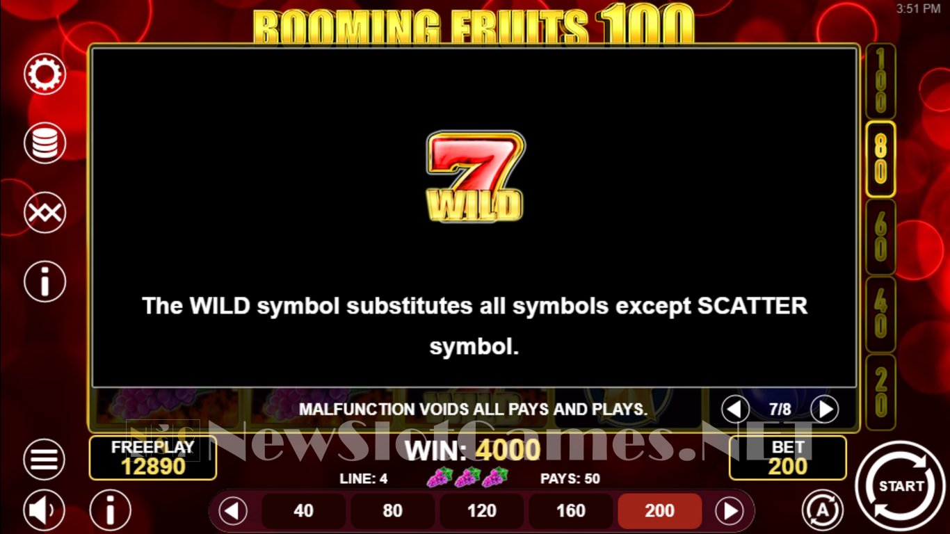 Booming Fruits 100 Slot Slot Image in Demo - pic. 7
