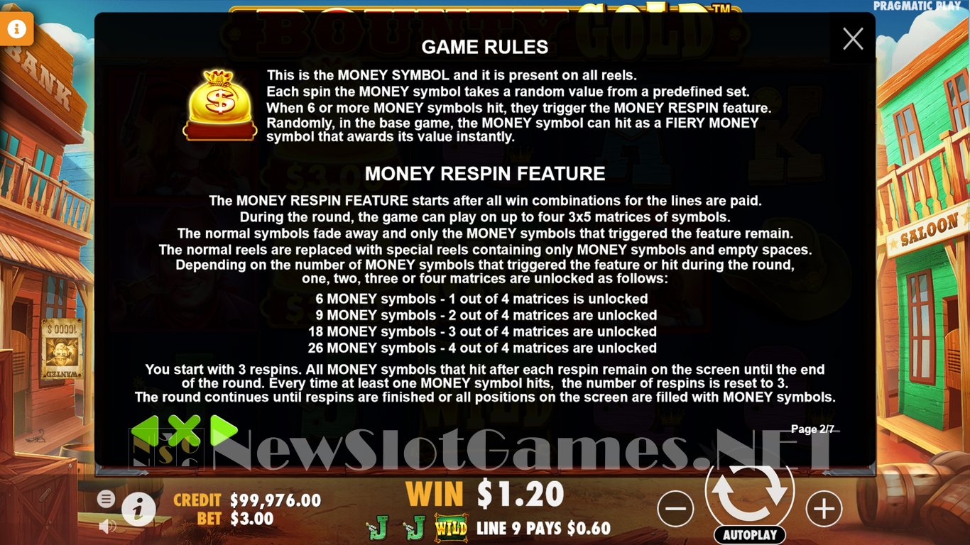 Bounty Gold Slot Slot Image in Demo - pic. 6