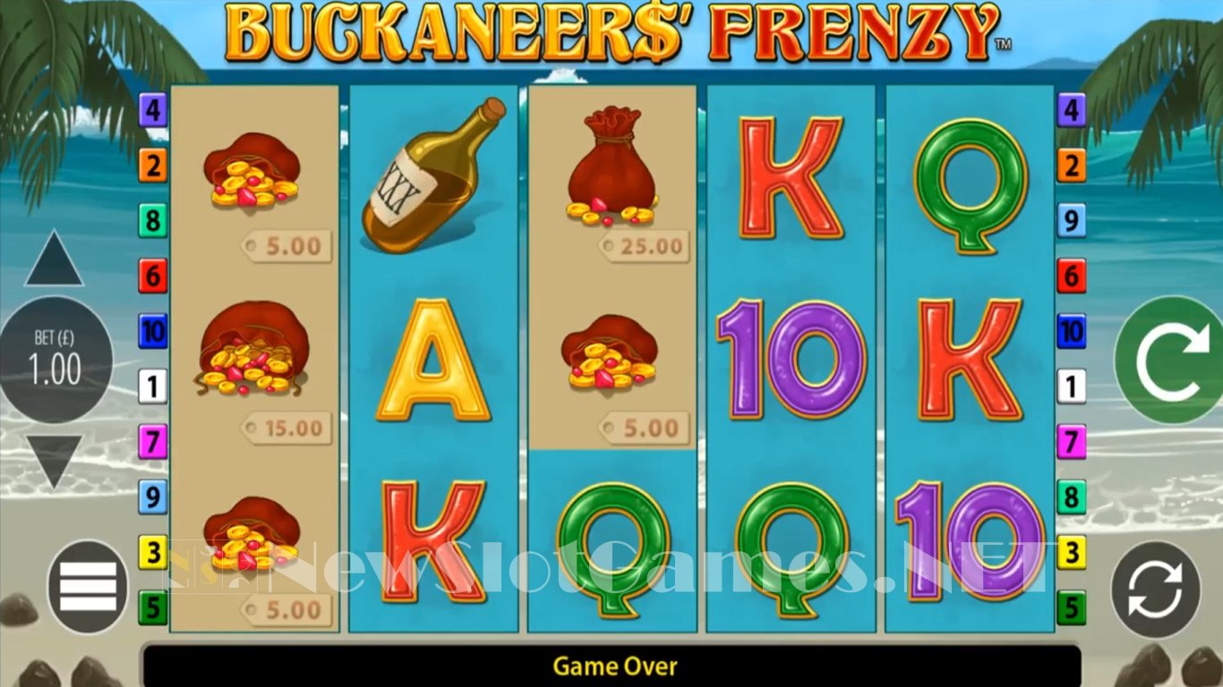 Buckaneers Frenzy Slot Demo Image