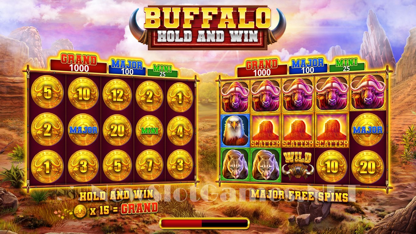 Buffalo Hold and Win Slot Demo Image