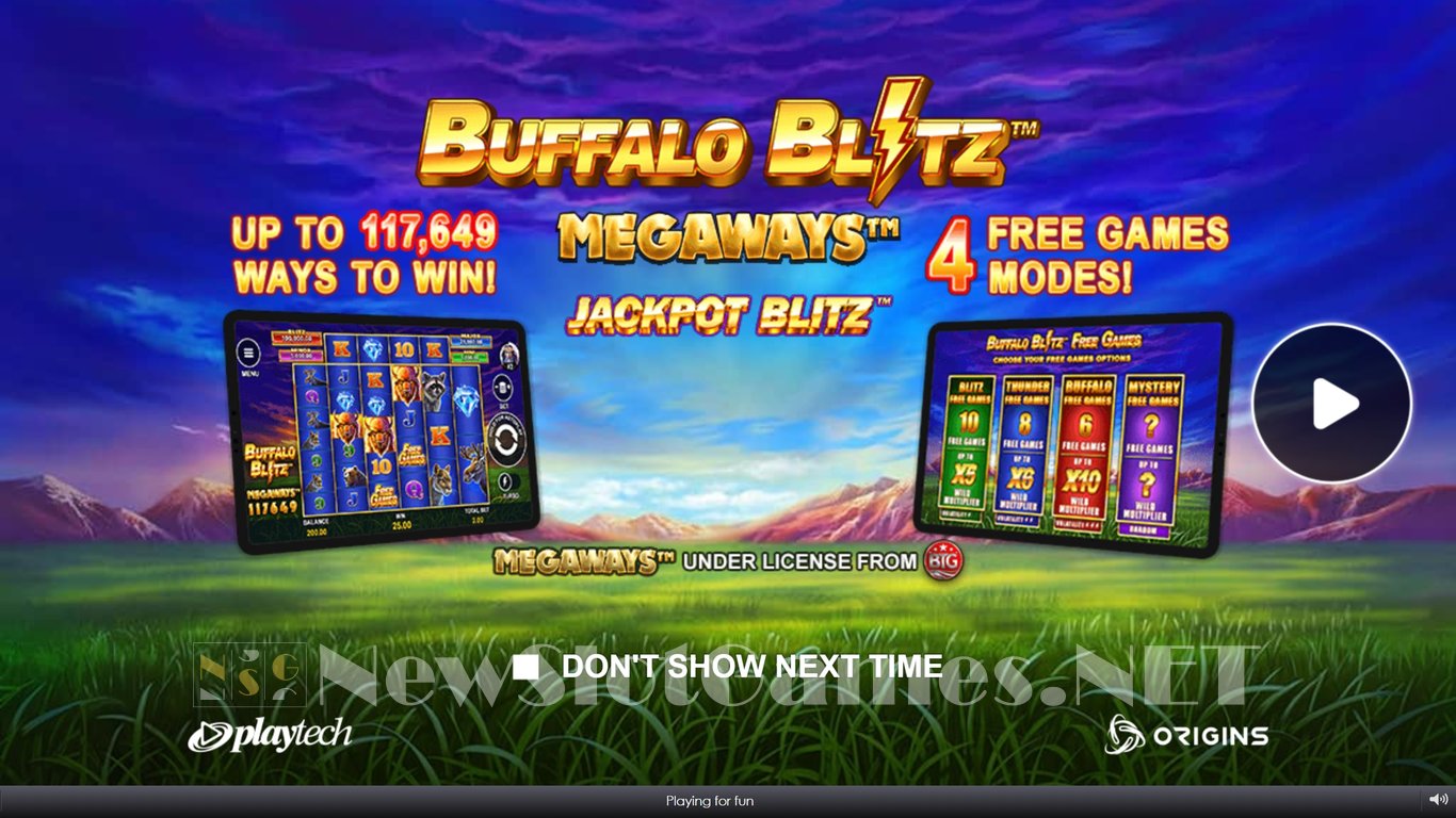 Buffalo Blitz Megaways Slot Demo Image